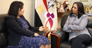 مايا مرسى تلتقى المديرة الإقليمية لصندوق الأمم المتحدة للسكان 