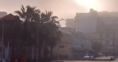 شبورة كثيفة تحجب أشعة الشمس على مدينتى بورسعيد وبورفؤاد