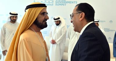 حاكم دبى يستقبل رئيس الوزراء الدكتور مصطفى مدبولى