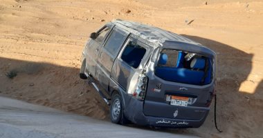 إصابة 4 معلمين فى حادث سير بوسط سيناء