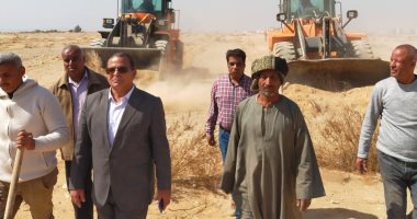تنفيذ إزالة تعديات على أملاك الدولة بقرية المدامود بحرى بالأقصر بمساحة 200 فدان