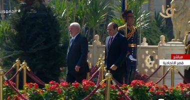 مراسم استقبال رسمية للرئيس البرازيلى "دا سيلفا" فى قصر الاتحادية
