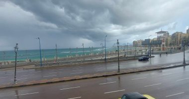 أمشير شهر التقلبات الجوية.. تجدد الأمطار الرعدية على الإسكندرية..فيديو وصور
