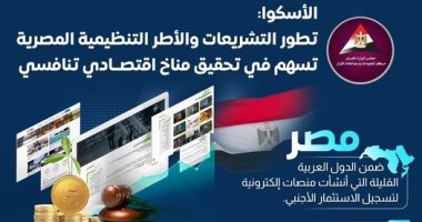 معلومات الوزراء: مصر شهدت تحسنا كبيرا فى قوانين إدراج المنصات الرقمية