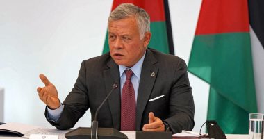 العاهل الأردنى لمستشار ألمانيا: يجب تكثيف الجهود الدولية لوقف إطلاق النار فى غزة