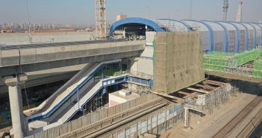 شاهد آخر مستجدات تنفيذ محطة مترو جامعة القاهرة بالخط الثالث