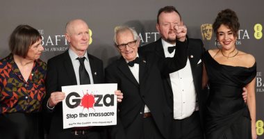 الحرب على غزة حاضرة بحفل توزيع جوائز البافتا وكين لوتش يطالب بوقف المذبحة