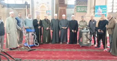 حملة نظافة موسعة بمساجد الشرقية استعدادا لشهر رمضان  