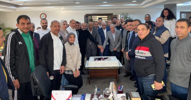 اتحاد الكرة يحتفل بجمال علام عقب فوزه برئاسة اتحاد شمال أفريقيا