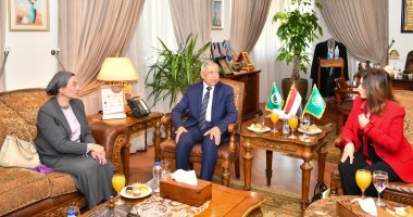 وزيرة البيئة تلتقى الأميرة الأردنية دانا فراس لبحث سبل التعاون بمجال السياحة