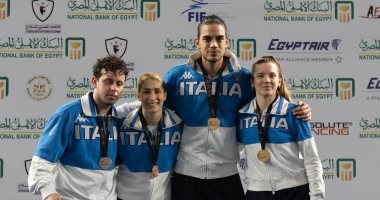 إيطاليا تكتسح ميداليات الفردى بكأس العالم لسلاح الشيش فى القاهرة