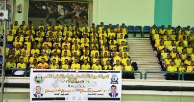 افتتاح الدورة العربية الثامنة عشر لخماسيات كرة القدم بجامعة جنوب الوادى