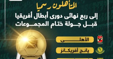 الأهلى على رأس 6 متأهلين رسميا لربع نهائى دورى أبطال أفريقيا.. إنفو جراف