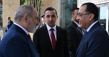 رئيس الوزراء يلتقى رئيس وزراء أرمينيا والوفد المرافق 