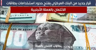 تفاصيل قرار "المركزى" بفتح حدود استخدام بطاقات الائتمان بالعملة الأجنبية.. فيديو