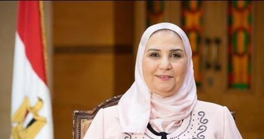 وزيرة التضامن تشهد المؤتمر الصحفى لبنك الطعام للإعلان عن أنشطته فى رمضان 
