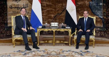 الرئيس السيسى: تناولت مع رئيس وزراء هولندا تدعيم العلاقات الثنائية