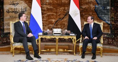 الرئيس السيسي: المباحثات مع رئيس وزراء هولندا أكدت أهمية مصر كشريك للاتحاد الأوروبى