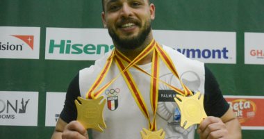 إسلام أبو الوفا يحقق 3 ذهبيات فى رفع الأثقال بدورة الألعاب الأفريقية