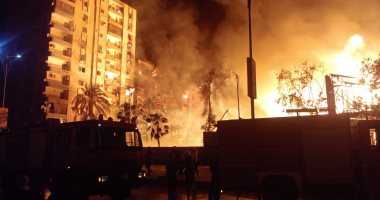 مؤلف مسلسل المعلم يعلق على حريق استديو الأهرام.. صور