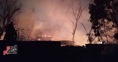 حريق فى استوديو الأهرام والحماية المدنية تحاول السيطرة على النيران