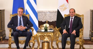 الرئيس السيسى يستقبل رئيس وزراء اليونان على هامش القمة المصرية الأوروبية