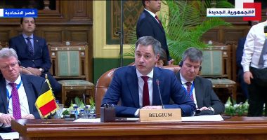 رئيس وزراء بلجيكا: العالم يشهد اضطرابات وهو ما يزيد الحاجة للشراكة مع مصر