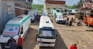 صحة المنيا تواصل تنظيم قافلة طبية بقرية البراجيل ضمن "حياة كريمة"