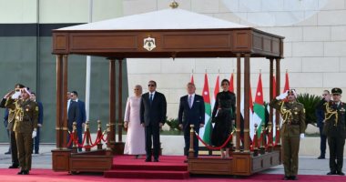 مراسم استقبال رسمية للرئيس السيسى فور وصوله للعاصمة الأردنية عمان