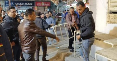 غلق وتشميع 4 محلات مخالفة فى نطاق حى المنتزه ثان بالإسكندرية
