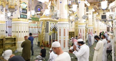 4700 معتكف ومعتكفة فى المسجد النبوى فى العشر الأواخر من شهر رمضان المبارك