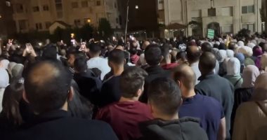 مظاهرات فى محيط السفارة الإسرائيلية فى العاصمة الأردنية عمان