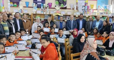 مدرسة الشهيد ممدوح الصردى بكفر الشيخ الأولى جمهوريا بمسابقة المكتبة النموذجية