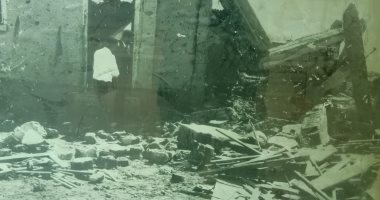 شاهد آثار بقايا قصف العدوان الإسرائيلي لمدرسة بحر البقر فى الذكرى 54