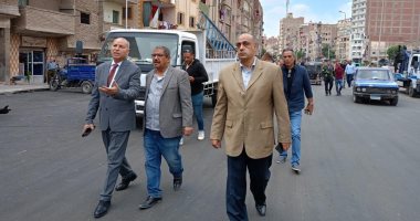 نائب محافظ القاهرة يتفقد أعمال تطوير شارع الترولي