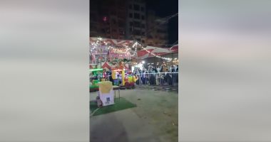 ملاهى الدقهلية كاملة العدد بإقبال كبير من الأطفال للاحتفال بالعيد.. فيديو