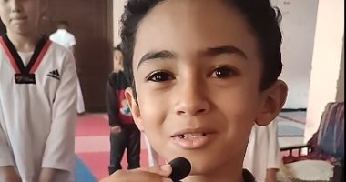 محمد محسن وجويرية 7 سنوات أبطال التايكوندو فى بطولة "سكندريات العالم"