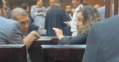 غادة والى داخل المحكمة الاقتصادية للاستئناف على حكم حبسها 6 أشهر.. صور