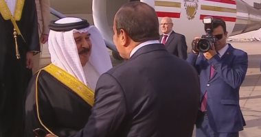 الرئيس السيسى يستقبل عاهل البحرين