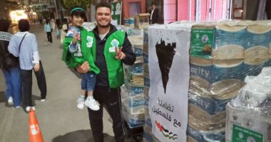 أدوية ومواد غذائية.. شاهد جهود التحالف الوطنى بالبحيرة لدعم أهل غزة..فيديو وصور