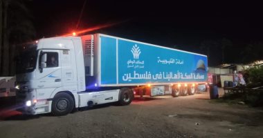 التحالف الوطنى يعلن وصول مساعدات القافلة السادسة للأشقاء فى بغزة.. صور