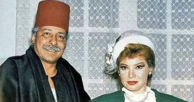 صفية العمري مع الفنان الراحل صلاح السعدني