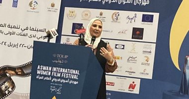 وزيرة التضامن بمهرجان أسوان: أنا عاشقة للسينما فهي معبرة عن مشاعرنا