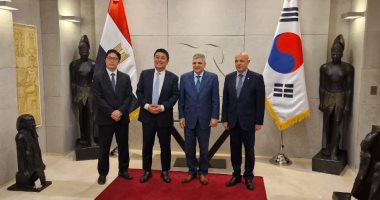 الفريق أسامة ربيع يبحث مع السفير المصري بكوريا الجنوبية التعاون في الصناعات البحرية