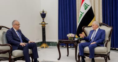 ‫الرئيس العراقى يستقبل وزير الرى المصري فى بغداد