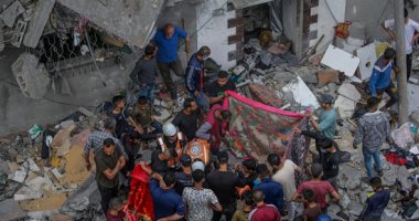 آثار قصف الاحتلال الإسرائيلى لحى النصيرات وسط غزة