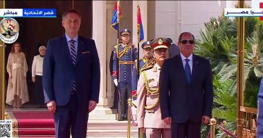 الرئيس السيسى يستقبل رئيس البوسنة والهرسك وسط مراسم رسمية - اليوم السابع