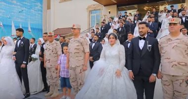 المنطقة الشمالية العسكرية تنظم حفل زفاف لـ500 شاب وفتاة 