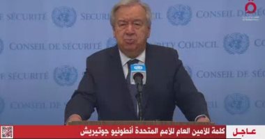 أمين عام الأمم المتحدة: "حزين بسبب عدم قدرتنا على حماية موظفينا فى غزة"