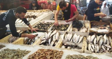 سوق أسماك بورسعيد كامل العدد بعطلة نهاية الأسبوع.. صور